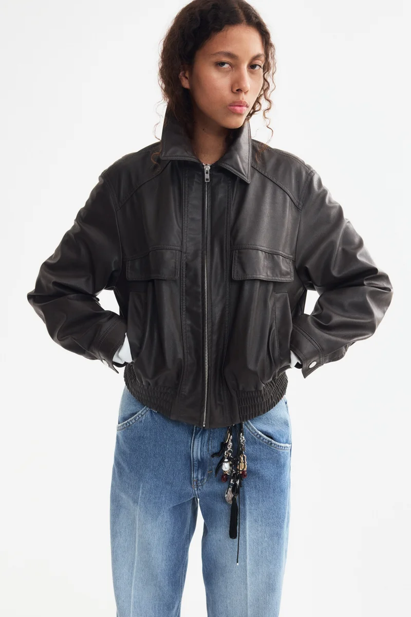 Oversized coated jacket