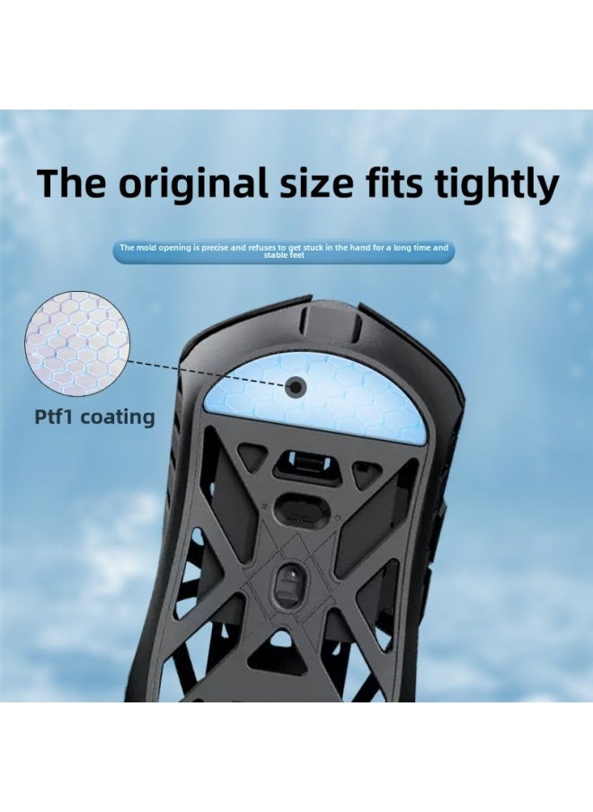 Generic - For Wanling WL Flower Beast Mini Mouse Foot Sticker Control Ice Plate Magnesium Alloy MAX Teflon Foot Sticker-Color:[wanling Max] Ice Version Smooth (ice Upgraded Model) 1 Set - Image 1