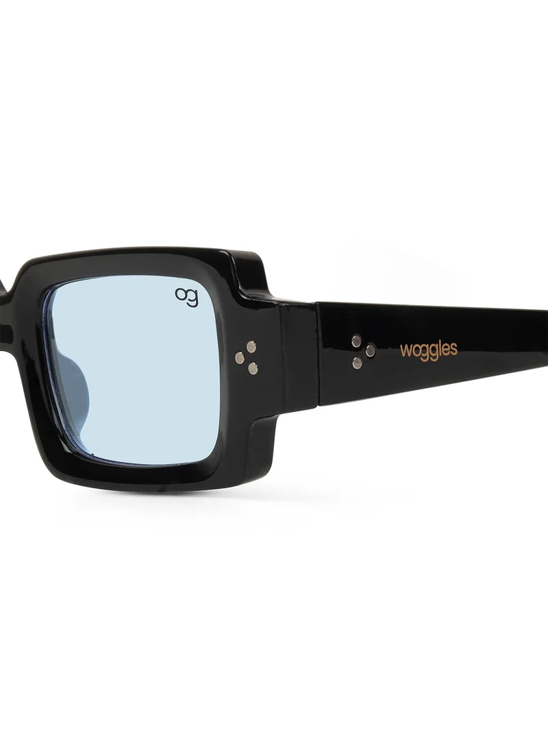 ووجلز Designer Blue Rectangle Sunglasses| Men & Women| 100% Uv Protection
