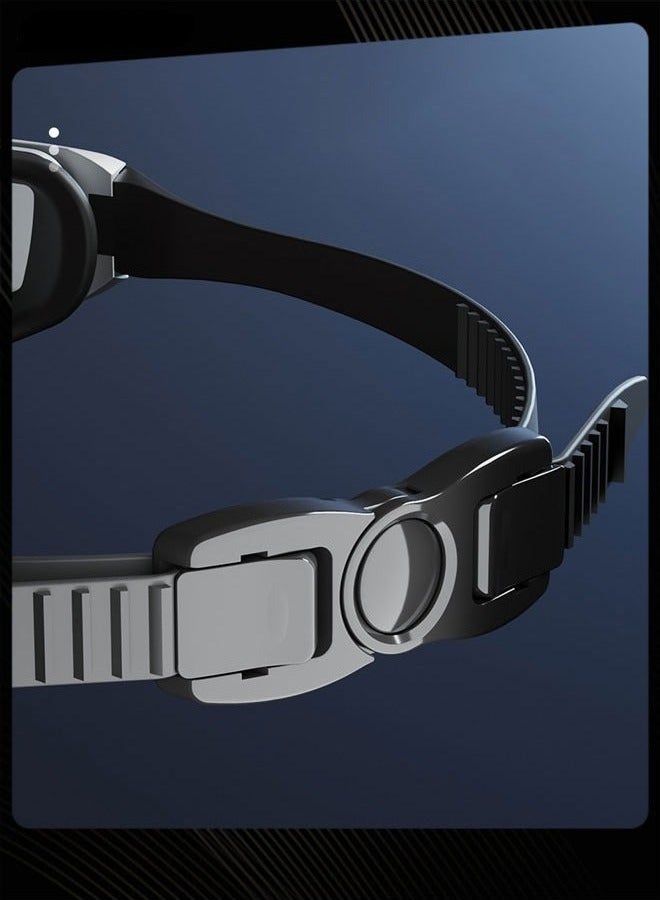 YUKE Men Adjustable Anti-Fog NO Leaking UV Protection Wide View Lightweight Swimming Goggles - Image 3