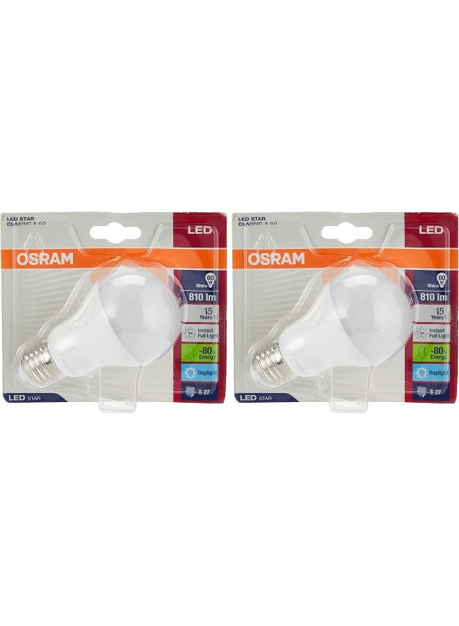 OSRAM Osram PARATHOM LED CL"A" 10W /9W/ SCREW DAYLIGHT 2PC SET - Image 2