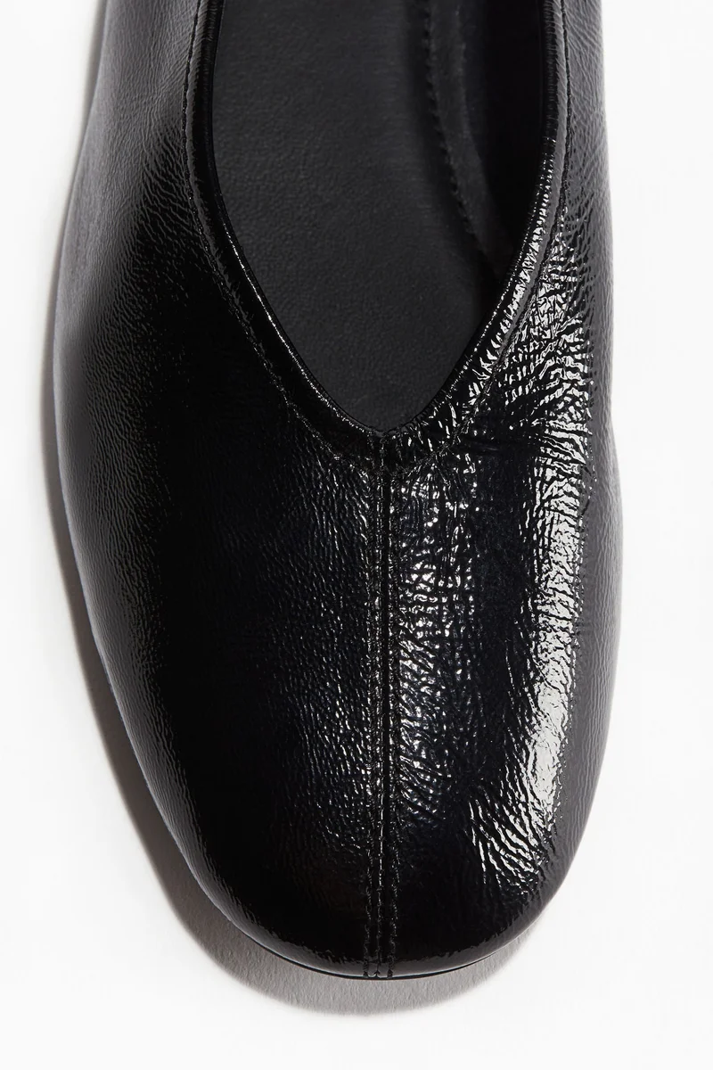 H&M Leather ballet pumps
