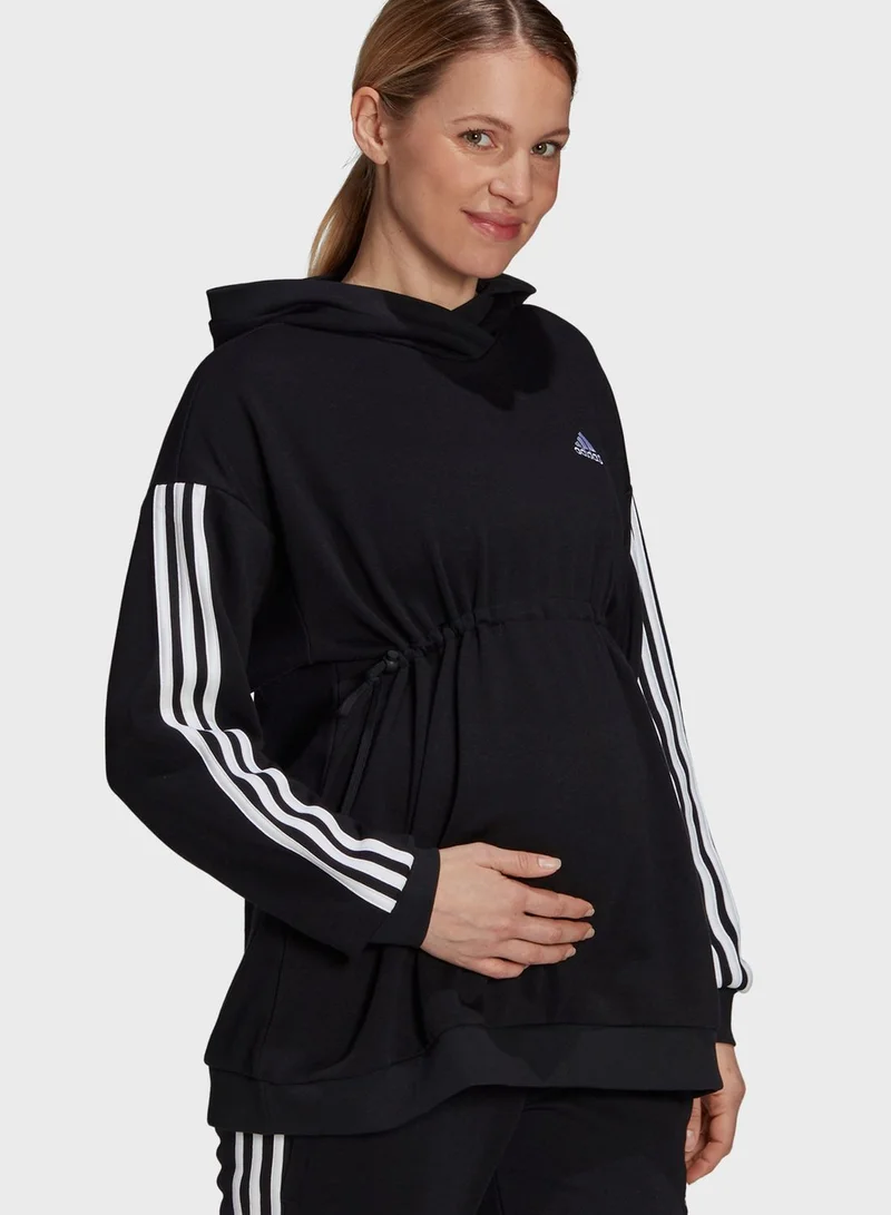 Adidas 3 Stripe Hoodie