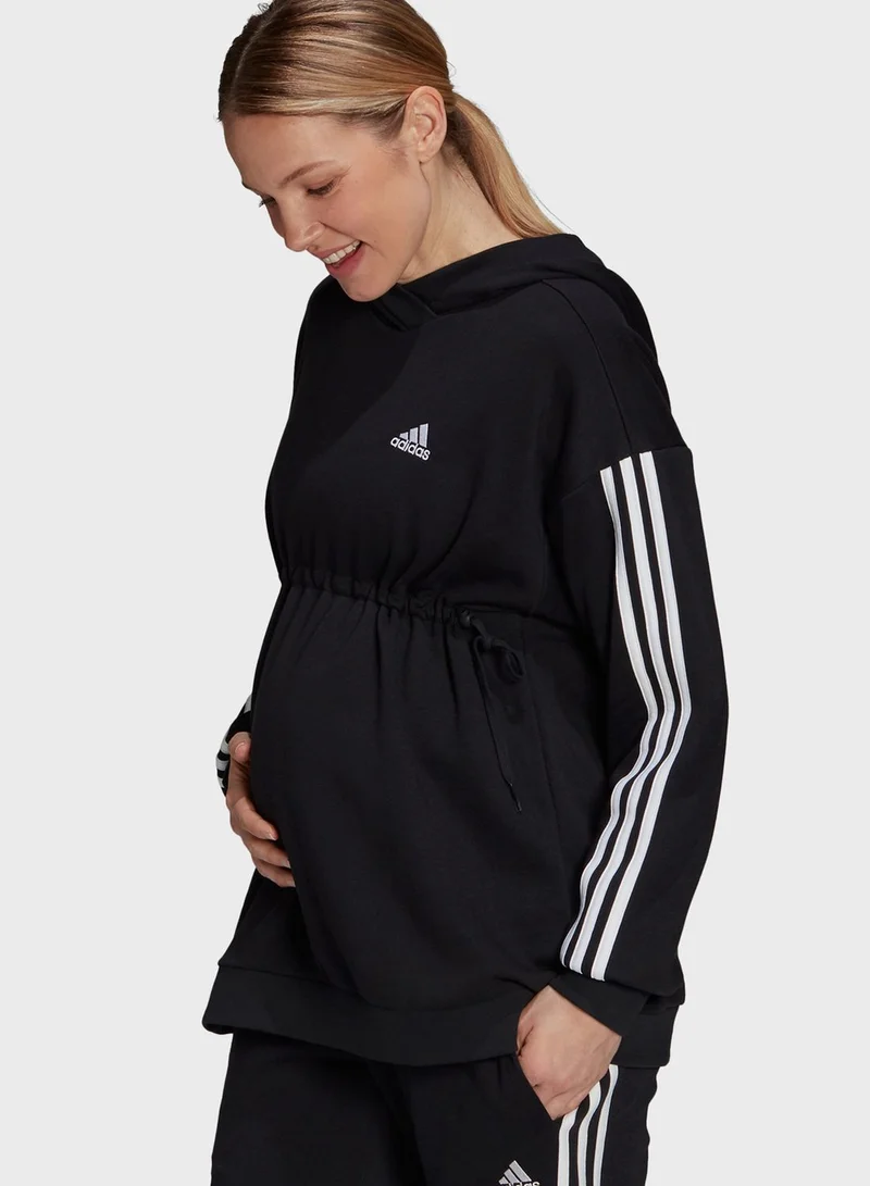 Adidas 3 Stripe Hoodie