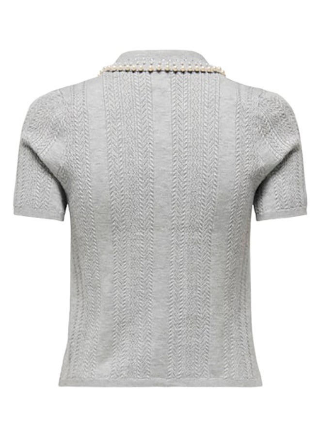ONLY Onltia Ss Polo Pearl Top Ex Knt - Image 2