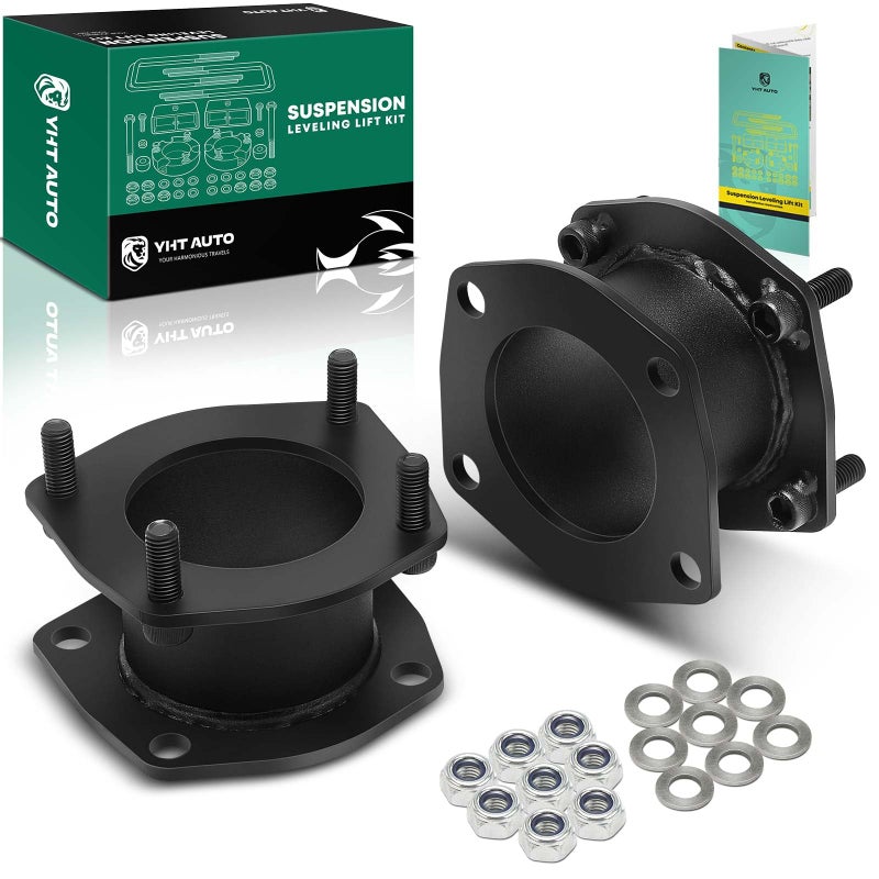 Generic YHTAUTO 3 inch Front Leveling Kit w/Hardwares Compatible with Jeep WK XK Series, 2005-2010 Grand Cherokee, 2006-2010 Commander, Strut Spacers Suspension Leveling Kit Set of 2  - Image 1