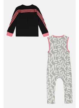 Adidas Toddlers Girl 2 Pieces Rompers And Sweatshirts Set, Multicolor  - Image 2