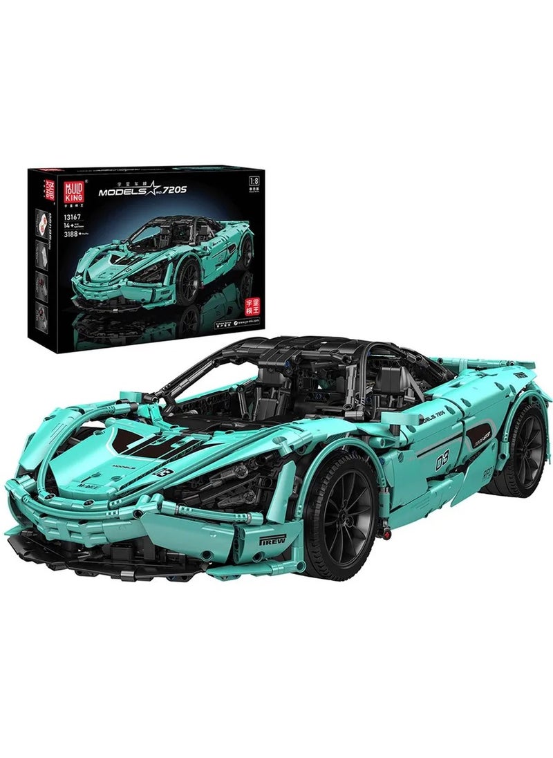 mould king toy car，Speed Champion Building Kits，Sports Car Building Model, 3188 pieces Automobile toys car building block model set, Children's toys building, Gifts for adults, boys and girls, Display and collection model ornaments, 13167  - Image 1