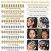 Jollidecor 262 Pcs Dreadlock Accessories for Women, Hair Jewelry for Braids Loc Jewelry Hair Decorations, Gold and Silver Hair Accessories, Adjustable Hair Charms Hair Rings for Braids Adult Loc Braid Jewelry - Image 3