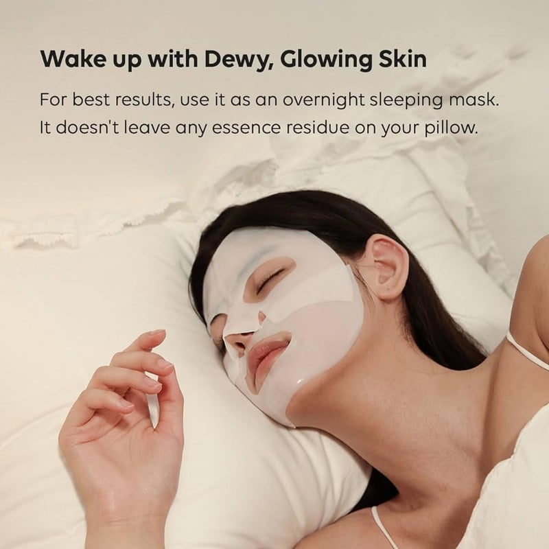 La Rostro Bio Collagen Face Mask Overnight Bio Collagen Face Mask Bio Collagen Mask Hydrating Overnight Hydrogel Mask Pore Minimizing Elasticity 4Pcs - Image 2