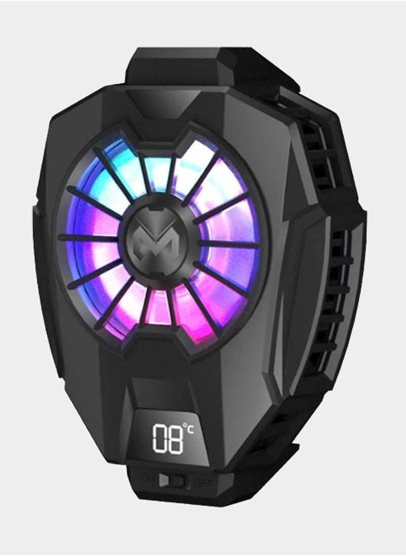 Inder Funcooler Dl05 Mobile Phone Radiator Temperature Display Semiconductor Mobile Cooler Pugb Gaming Universal Phone Cooler With Mobile Phone Cooling Pad  - Image 1