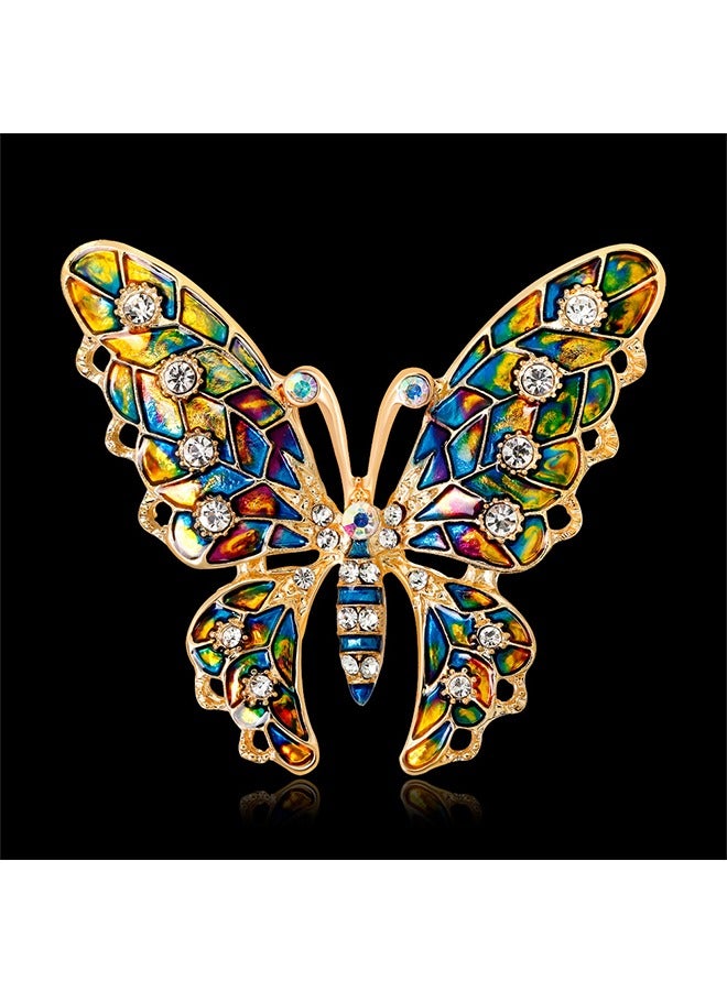 Captaintech 14K Gold erfly Brooche, Anti Rust and Anti Fading Alloy Brooch Pins, Corsage Scarf Clip Women Girls (Gold) - Image 5