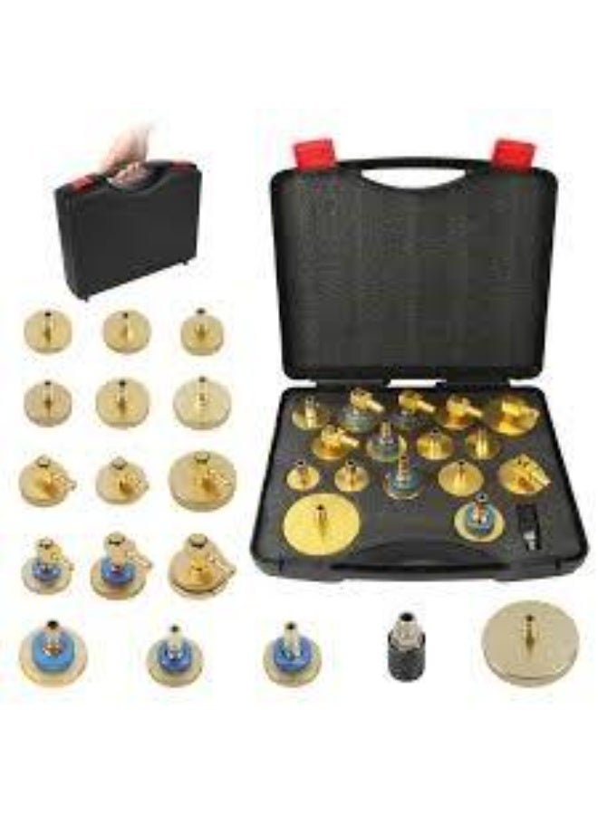 Autool 17 PCS Adapters for Brake Fluid Exchanger | Universal Brake Bleeder Adapter Kit - Image 2