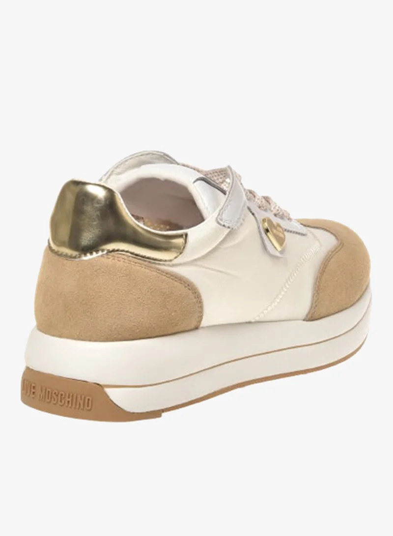 Love Moschino Lace Up Low Top Sneakers