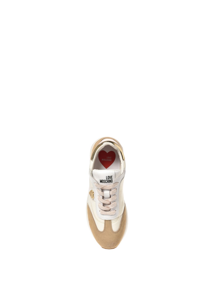 Love Moschino Lace Up Low Top Sneakers  - Image 3