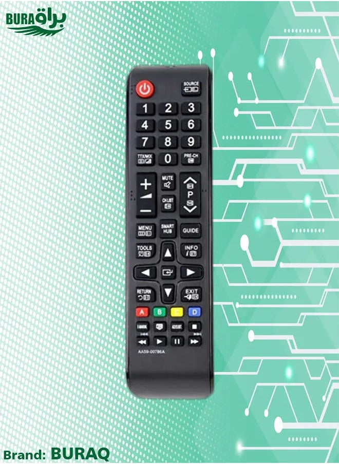 BURAQ - Aa59-00786A Replacement Remote Control Fit For Samsung Led Tv Ue40F6500Ab Ue40F6500Sb Ue40F6500Ss Ue40F6670Sb Ue40F6740Sb Ue46F6750 Ue40F6780 Ue46F6780 - Image 1