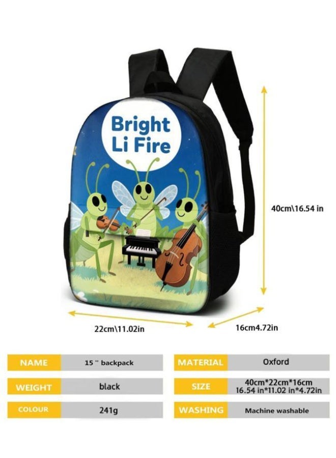 واضح من النار حقيبة كرتونية من ثلاث قطع، يسهل التعامل معها في مناسبات مختلفة (متوفرة للطلاب والأطفال والأصدقاء في النزهايات وتسلق الجبال والتعليم المدرسي وما إلى ذلك) | الكتفين + حقائب اليد + حقائب القرطاسية | موسم العودة إلى المدرسة / هدايا المهرجان - 14 - Image 5