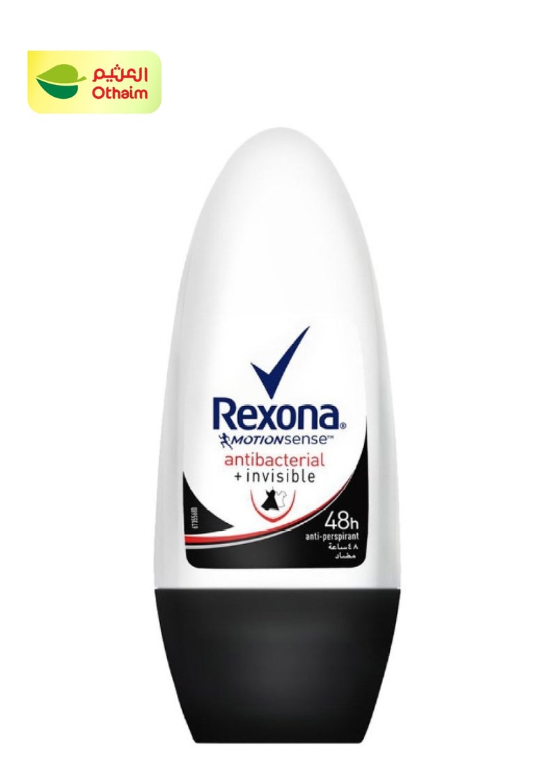 Rexona Antibacterial + Invisible Antiperspirant for Women, 50ml