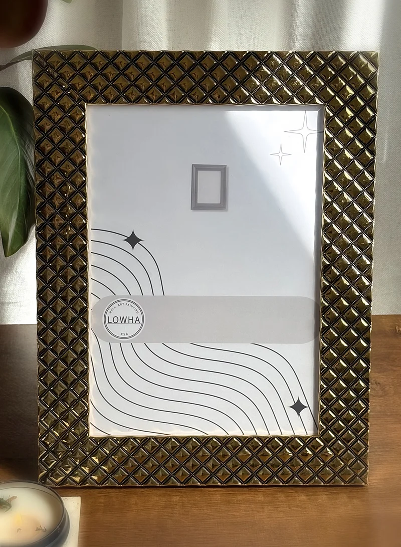 LOWHA Ornate Tabletop Picture Photo Frame with MDF Backing Includes Built-in Stand and Acrylic Front