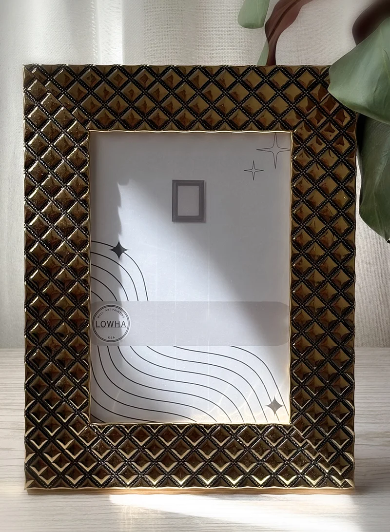 LOWHA Ornate Tabletop Picture Photo Frame with MDF Backing Includes Built-in Stand and Acrylic Front