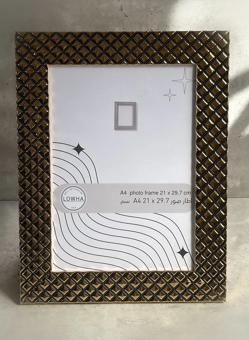 LOWHA Ornate Tabletop Picture Photo Frame with MDF Backing Includes Built-in Stand and Acrylic Front