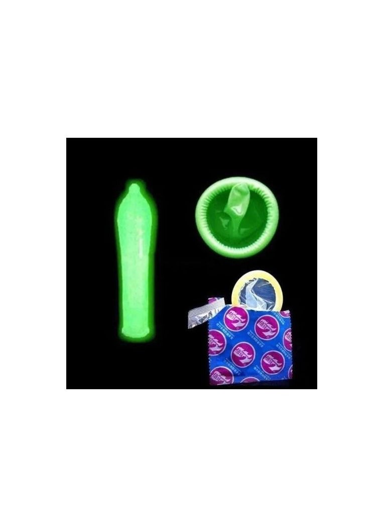 Generic - 1-Box With 3PCS Glowing and 4PCS Ultrathin Condoms,Men Luminous and Ultra Thin Lubricated Latex Condoms - Image 1