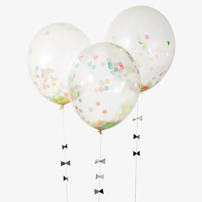 Meri Meri 8 Pack Neon 18" Confetti Balloon Kit