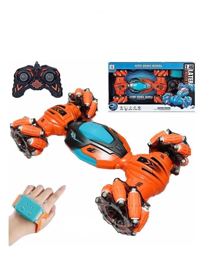 لعبة سيارة حيلة يتم التحكم فيها عن طريق الراديو وسوار للتحكم عن بعد