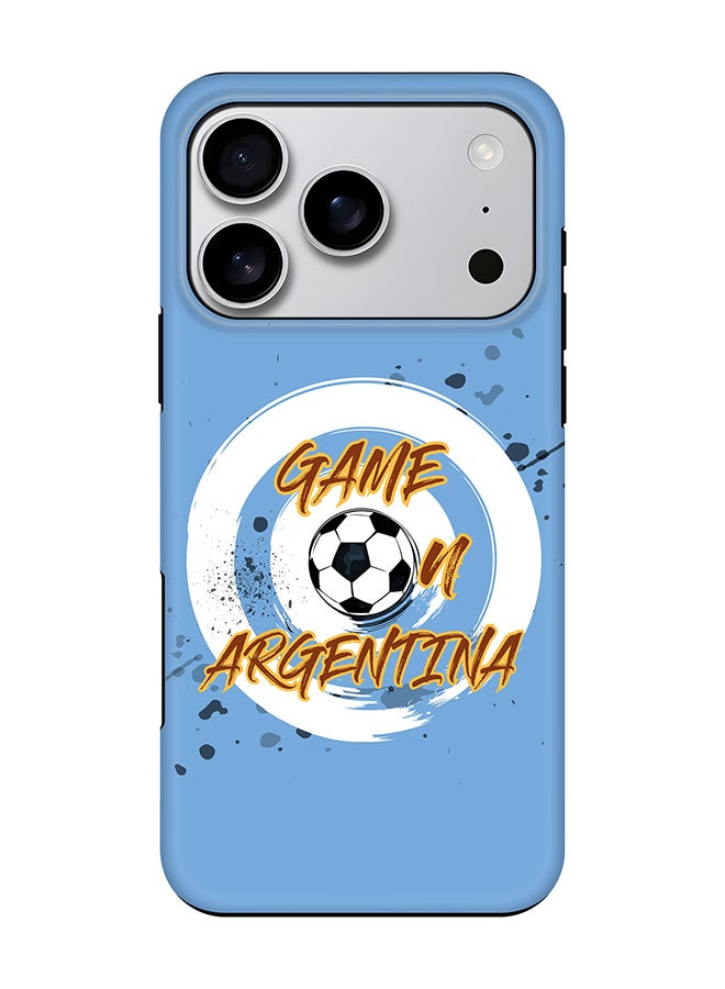 Stylizedd Tough Pro Magnetic Case for iPhone 17 Pro, Dual Layer hybrid PC + TPU Mobile Cover Matte - Game on Argentina