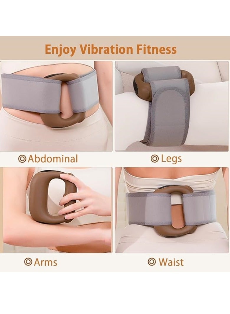 M MIAOYAN Deep tissue massage gun, massage ring vibration massager to relieve neck back pain percussion electric muscle massager with belt rechargeable handheld wireless massage gun best gift for children friends colleagues family  - Image 2