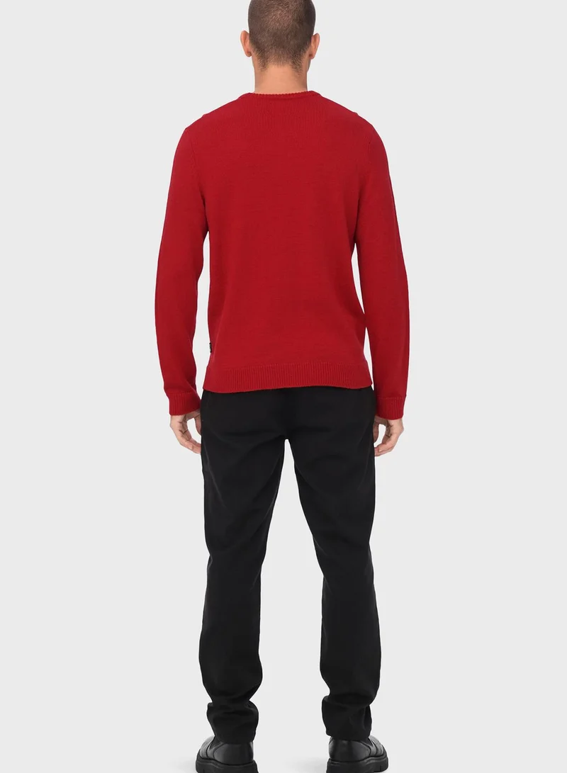 Only & Sons Christmas Tree Knitted Sweater