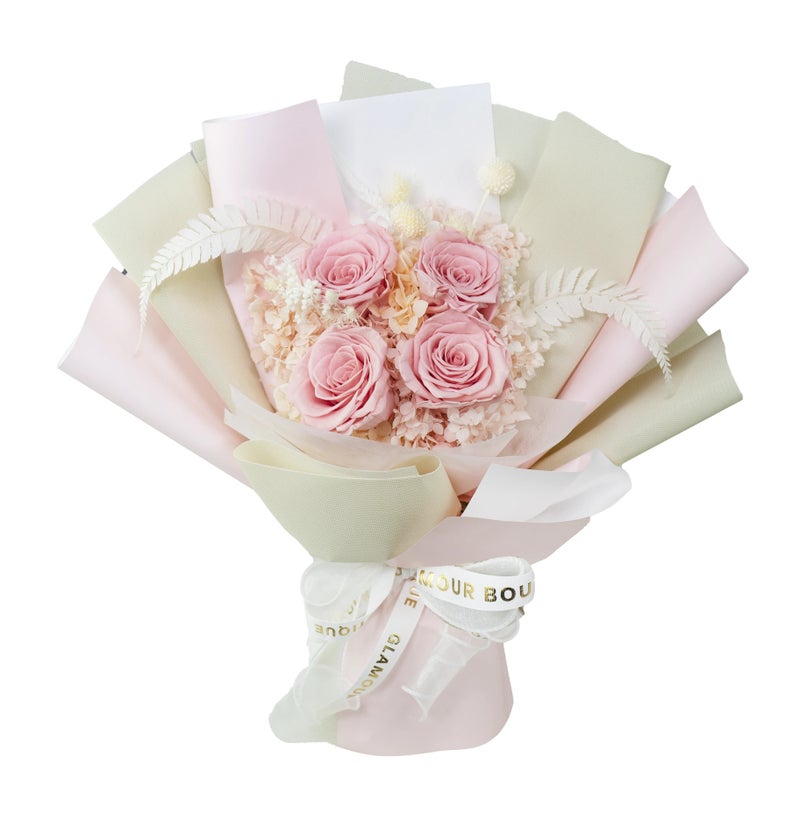 Bluejw Handmade Preserved Rose Flower Bouquet Valentine's Day Gift - Dried Plants Floral Arrangement in Gift Box - Image 1