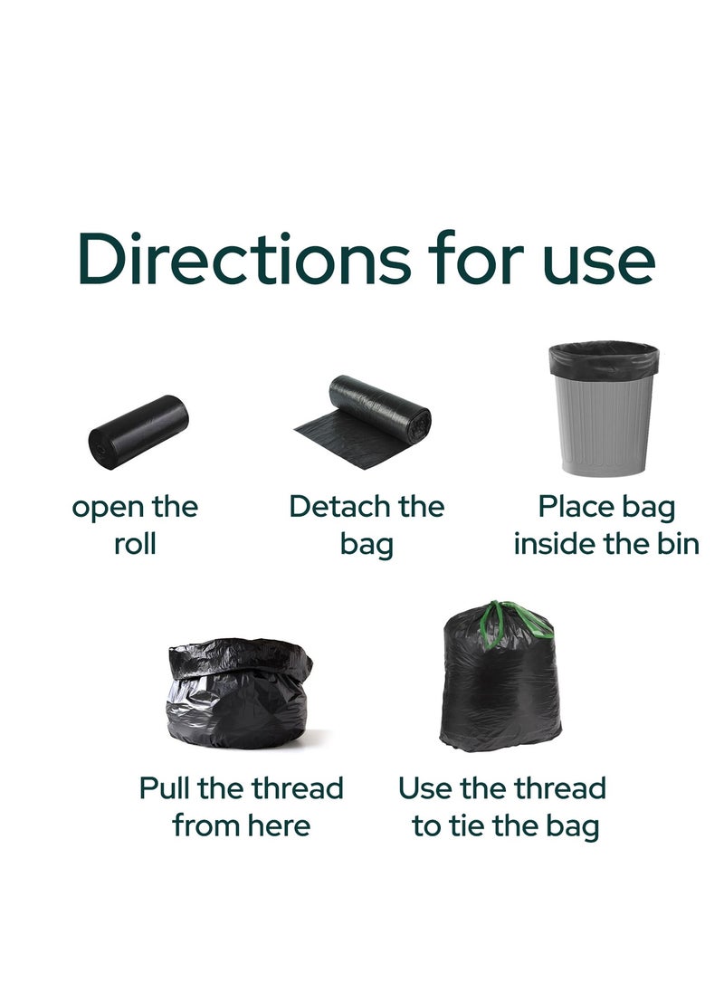 Nure Nure, Bio-Degradable Purity In Disposal Garbage Bag,10 Gallons , 30 Pcs, 54cmx60cm,Pack of 3  - Image 4