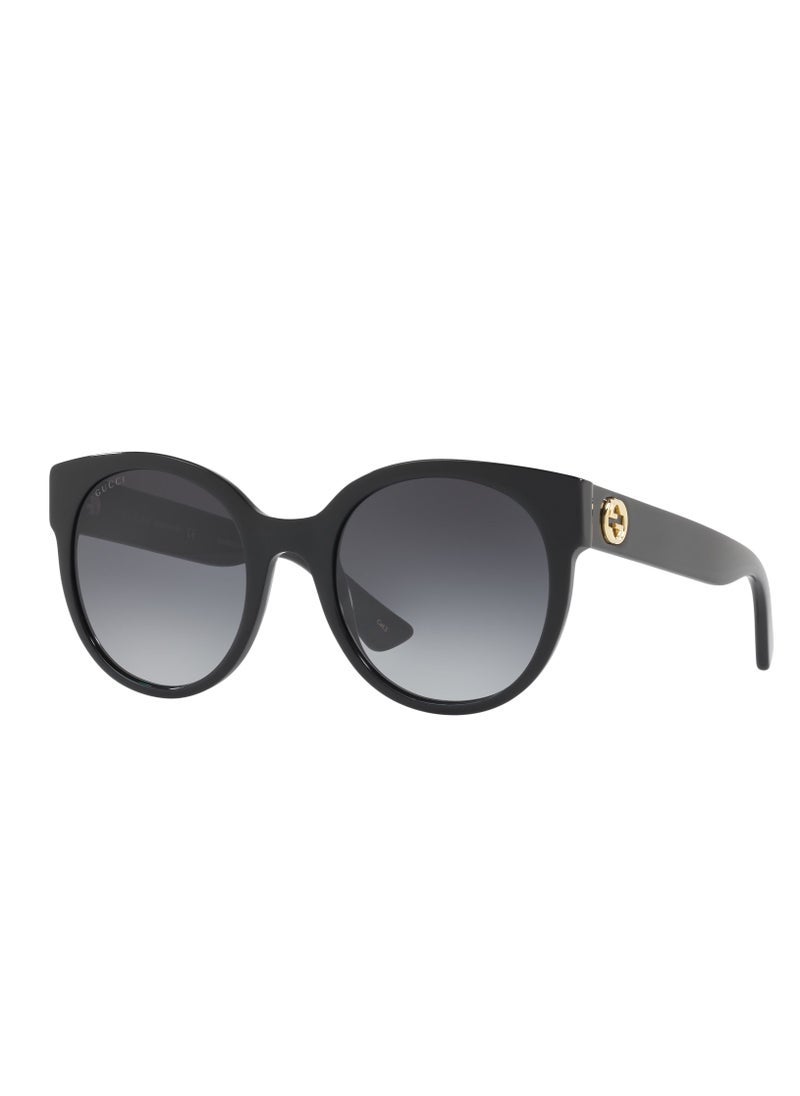 Gucci Men Black Panto Sunglasses with Grey lenses GG0035SN-001 54mm - Image 1
