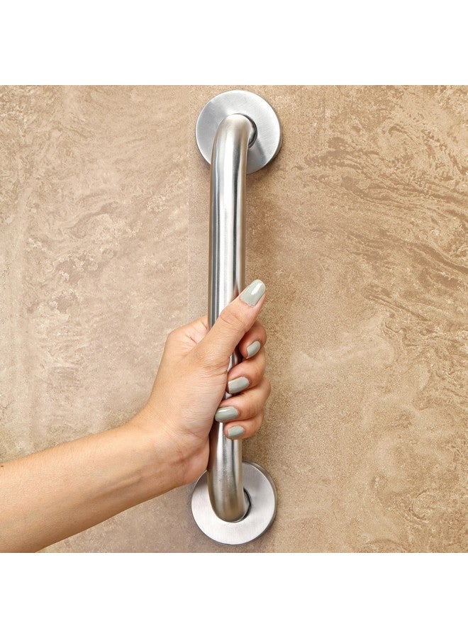 FORTUNE Stainless Steel Grab Bar for Bathroom & Bathtub Wall Mounted Safety Hand Support Rail Matt Finish - Balance Handle - Towel Bar - (12 Inch, Pack of 4) - Image 4