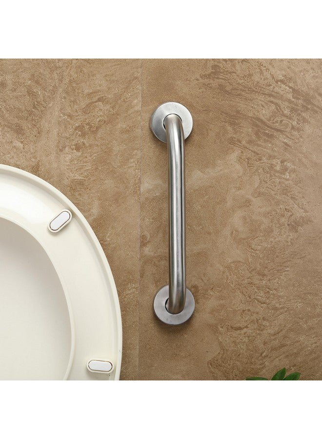 FORTUNE Stainless Steel Grab Bar for Bathroom & Bathtub Wall Mounted Safety Hand Support Rail Matt Finish - Balance Handle - Towel Bar - (12 Inch, Pack of 4) - Image 3