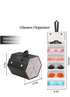 Sunglasses Organizer Case,Sunglasses Travel Case,Glasses Organizer with 6 Slots,Travel Sunglasses Organizer(Black) - pzsku/Z6EEF35BA1CEF00EFA471Z/45/_/1731590743/90384103-a0dd-46a9-9af9-11072a805ad4