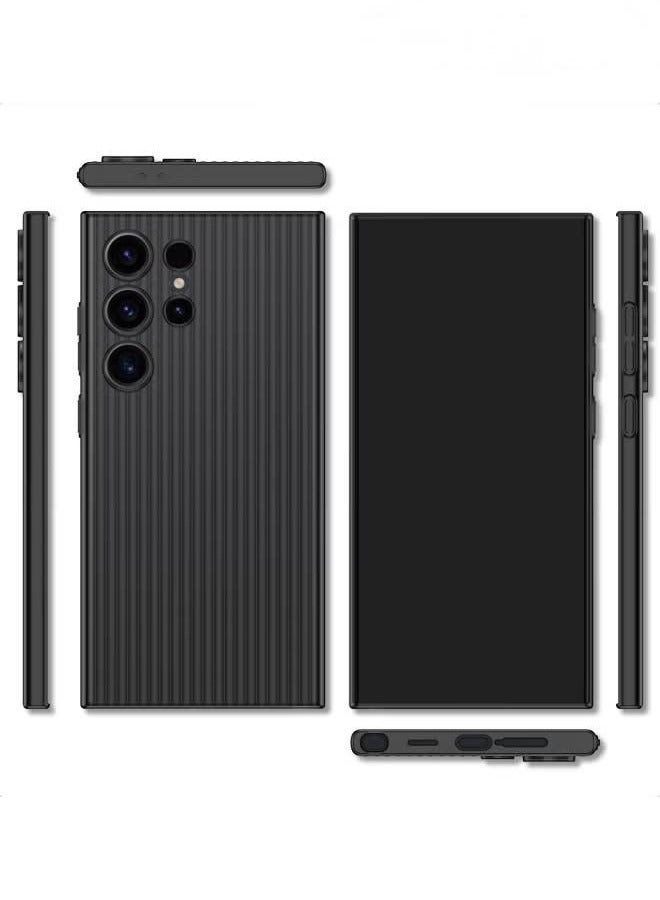 Luxury Transparent Black Matte Hard PC Phone Case For Samsung Galaxy S24 Ultra Thin Back Cover Heat Dissipation Slim Thin Design, Protects from Drops and Scratches, Premium, Durable Material  - Image 1