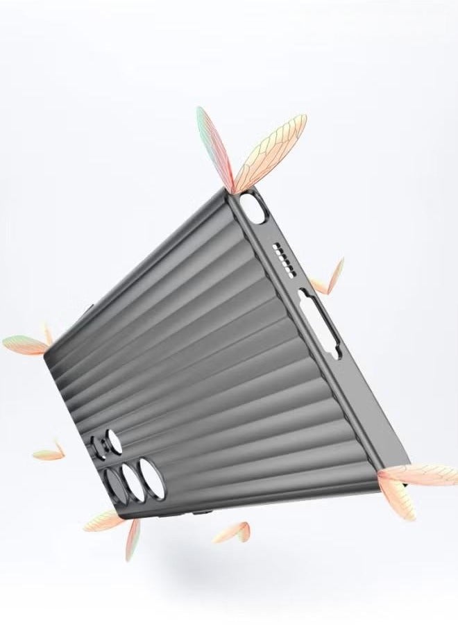 Luxury Transparent Black Matte Hard PC Phone Case For Samsung Galaxy S24 Ultra Thin Back Cover Heat Dissipation Slim Thin Design, Protects from Drops and Scratches, Premium, Durable Material  - Image 5