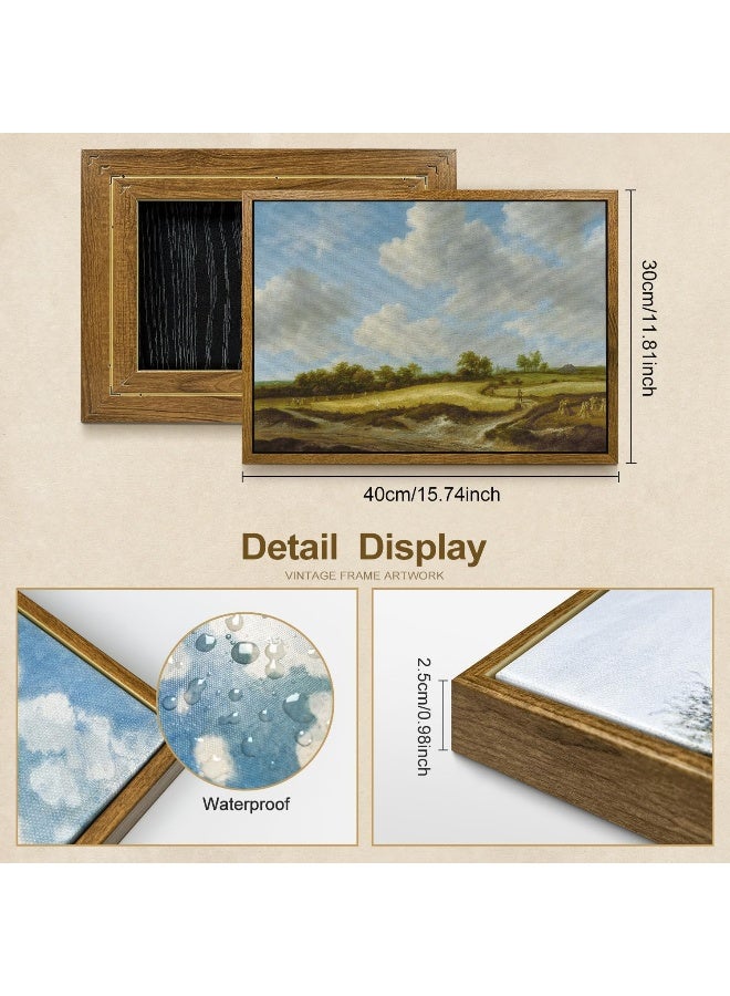 TOARTi Vintage Wall Art Prints for Living Room, 12×16in Framed Canvas Art Wall Decor - Image 4