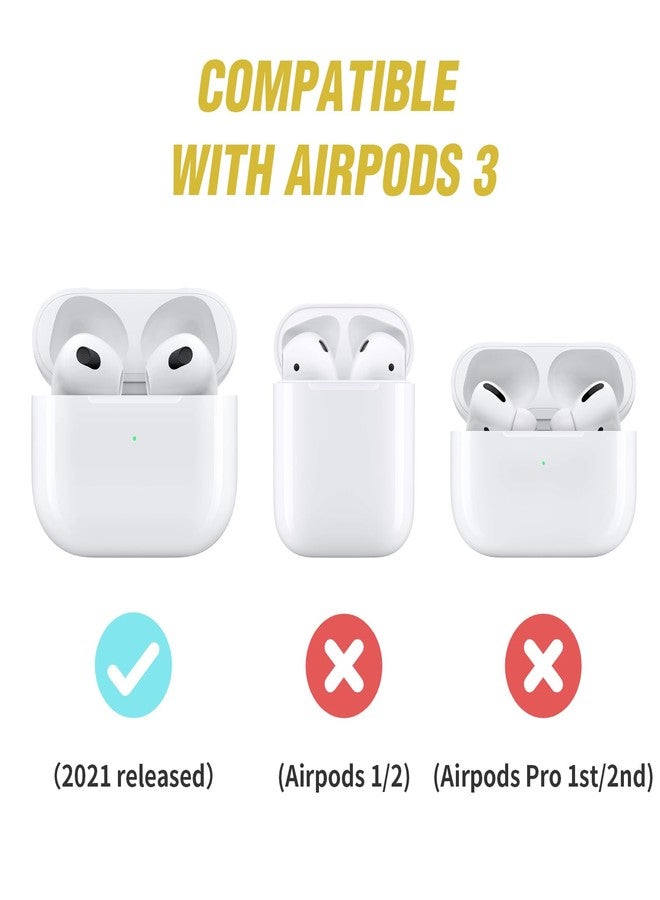 Valkit Compatible Airpods 3rd Generation Case Cover with Cleaner Kit, Cute Camera Design Airpods 3 Gen Case 2021 with Keychain Shockproof Soft Silicone Protective Case for Airpod 3rd Gen Charging Case - Image 2