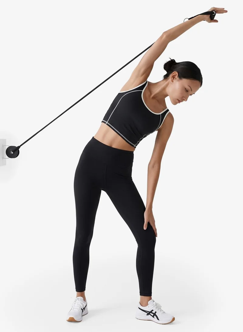 Frwd Seamless Contrast Trim Detail Sculpting Tank Top