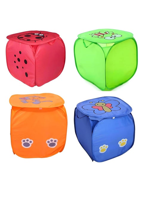 Foldable Children'S Toy Storage Basket In Multiple Colors - Storing Toys And Balls - One Large Piece