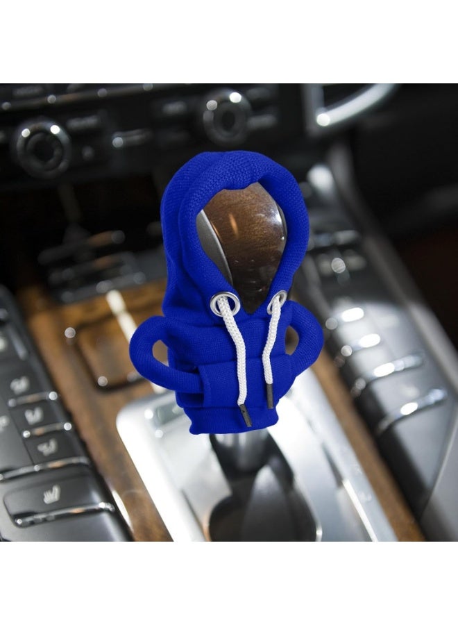 Wool Gear Shift Knob Cover T-Shirt Design – Blue - Image 3
