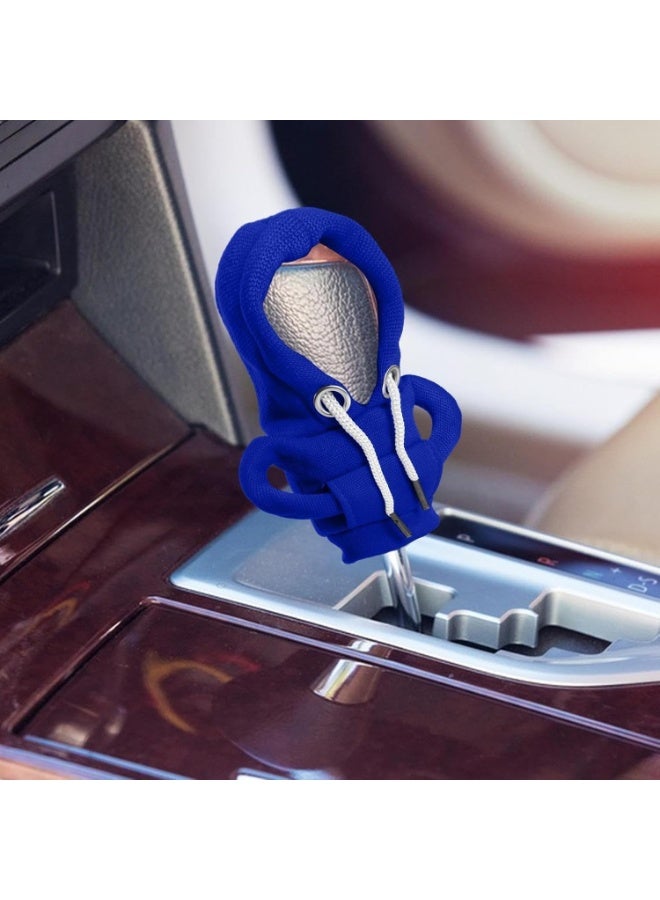 Wool Gear Shift Knob Cover T-Shirt Design – Blue - Image 4