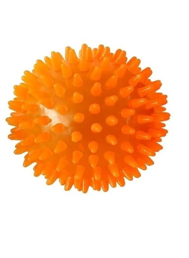 INDIAN FUN ZONE Durable Spiky Sensory Bounce Ball for Kids (3-Inch,) | Soft Rubber Play Ball with Fun Texture | Safe for Indoor & Outdoor Play Packof 2 Colours May Vary as per Stock Available - Image 2