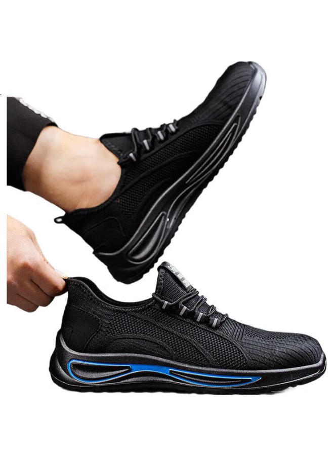 Old housekeeper Old Steward Summer Breathable Lightweight Steel Toe Anti-Smashing Anti-Piercing Work Safety Shoes 360 40 - Image 1