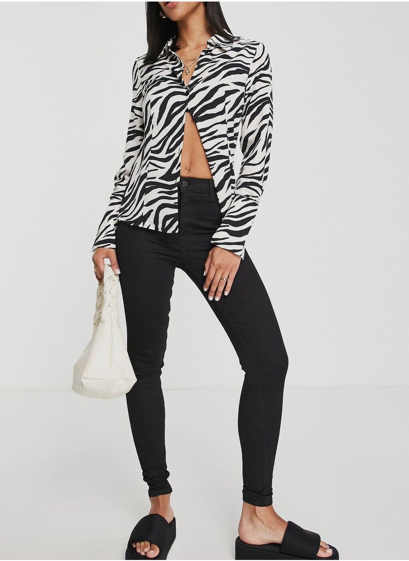 TOPSHOP High Waist Skinny Jeans  - Image 1