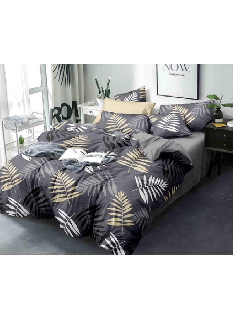 Laying Style Laying Style Soft Glace Cotton King Size Duvet CoverSize 225x250 cm II Razai Cover II Quilt Cover for Double Bed Size with Zipper Dohars Color Set of 1 PieceMulticolor  - Image 1