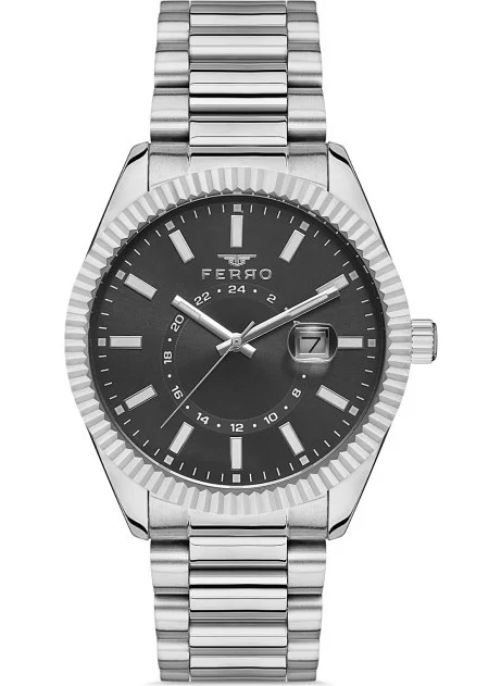 Ferrosso Ferro F11288A-A2 43 mm Silver Men's Wristwatch